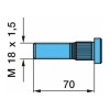 Wielbout M18x1,5 L=70 BPW